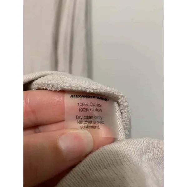 T Alexander Wang‎ Beige Pullover Hoodie Medium - Image 5