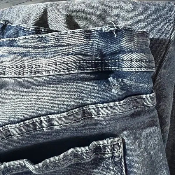 Women's Classic Blue Straight Leg Jeans #345 - Image 3