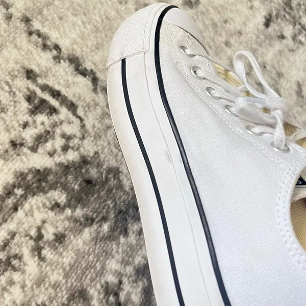 White Platform Converse Low Top - Image 6