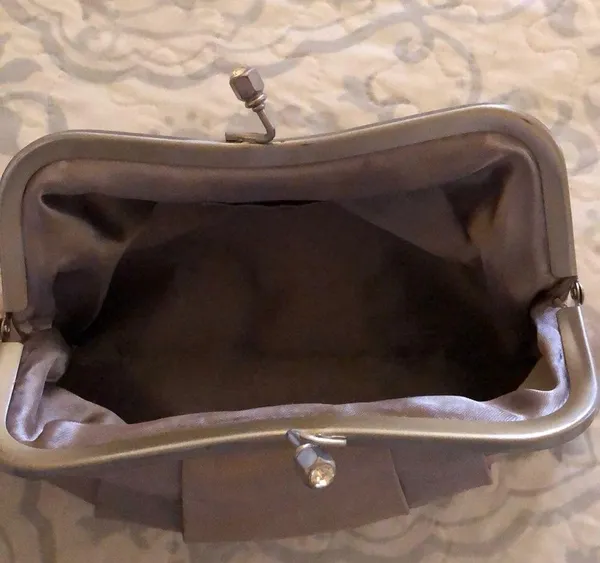 Cream and Silver Clutch - Image 3