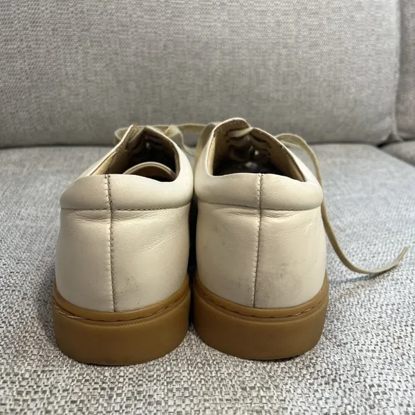 Nisolo Everyday Leather Sneaker with Vibram Sole in‎ Beige Neutral Tan Size 11 - Image 6