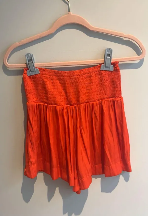 The Pants Store Smocked waist dress shorts orange - Image 2