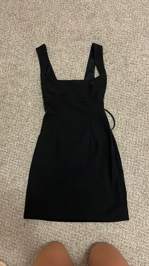 Black Lucy in the Sky Mini Dress - Image 2