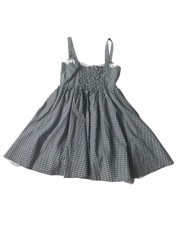 Altar’d State black and white gingham mini dress with delicate bow details - Image 9