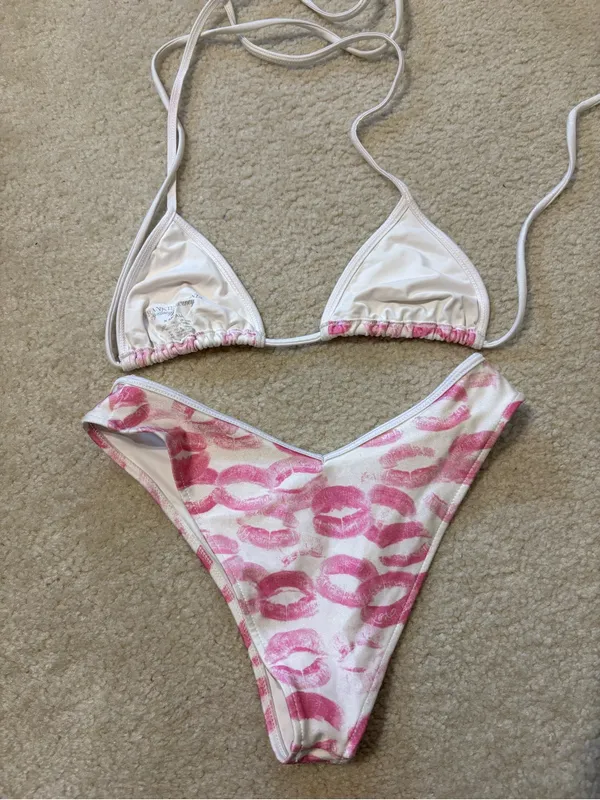 Frankie's Bikinis Sydney Sweeney Lipstick Bikini Set - Image 4
