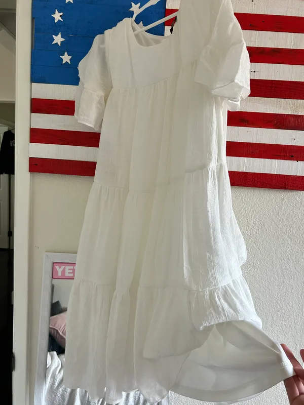 Boutique White Dress - Image 4