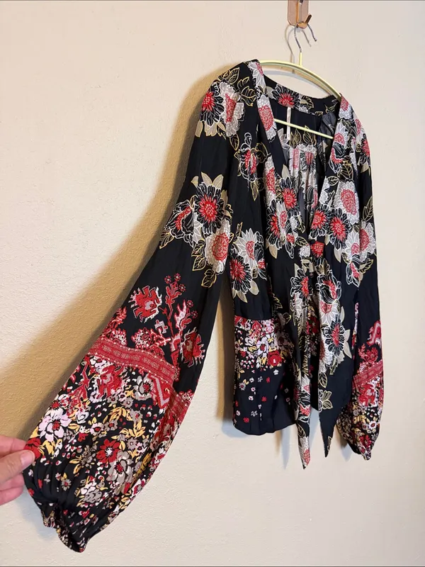 Free People Run Free Printed Tunic‎ Night Combo Size Medium - Image 5