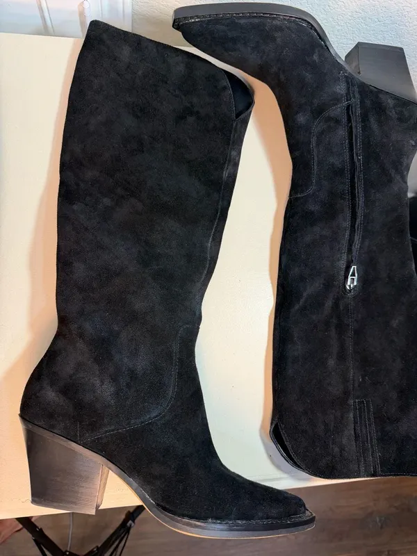 Raj Boots in Onyx Suede Black Size 8.5 - Image 8