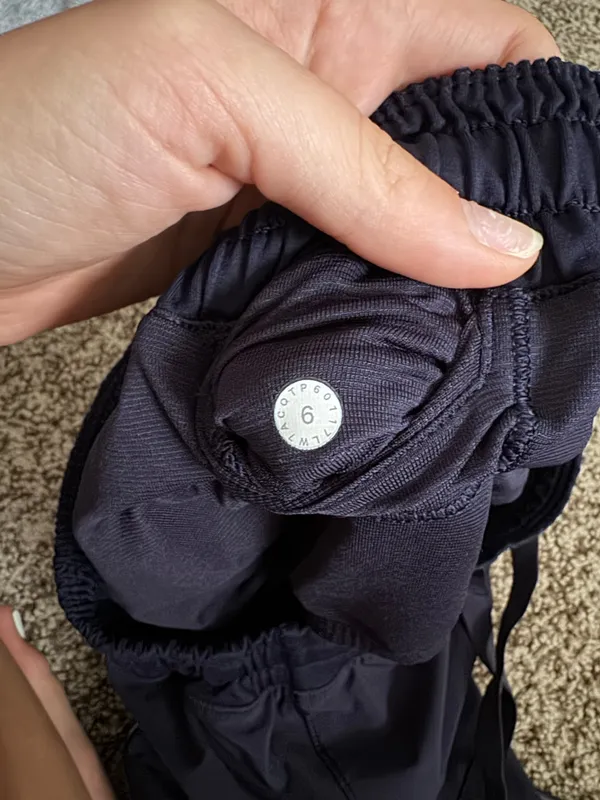 Navy Blue Lululemon Hotty Hot Shorts 4" - Image 3