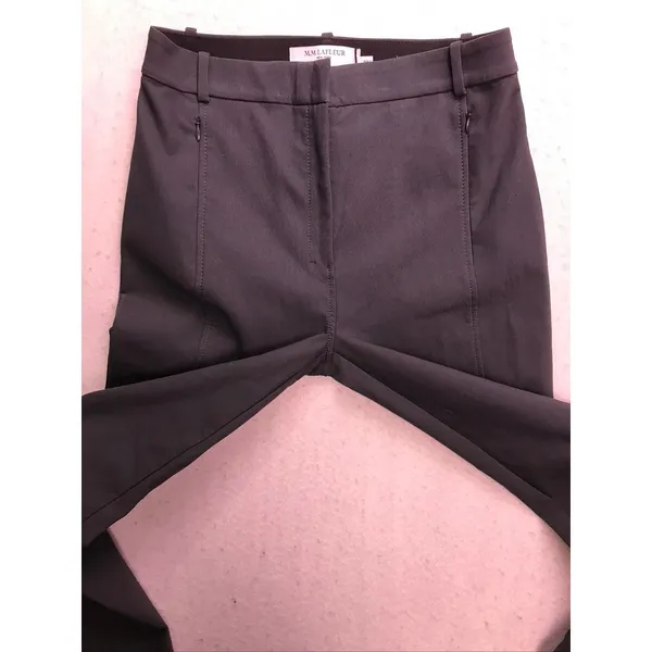 M.M.LaFleur Curie 1.0 Pant Everstretch Women 4 Monsoon Gray Ankle Zip Trousers - Image 7