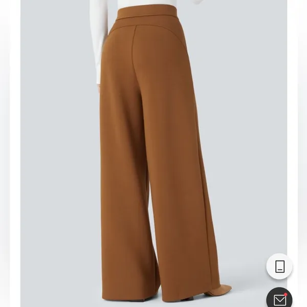NWT HALARA Halara Flex™ High Waisted Pocket Wide Leg Work Pants glazed ginger - Image 2