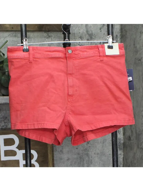 NWT Universal Thread High-Rise Sailor Denim Jean Shorts 93070841 Red 16 - Image 2
