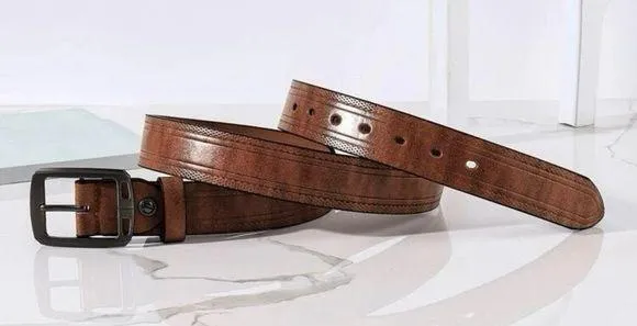 Men Square Buckle Belt - Image 3