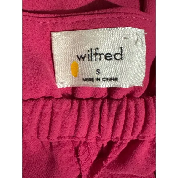 Aritzia Wilfred Paperbag Pants Fuchsia Drawstring High Rise Small - Image 9