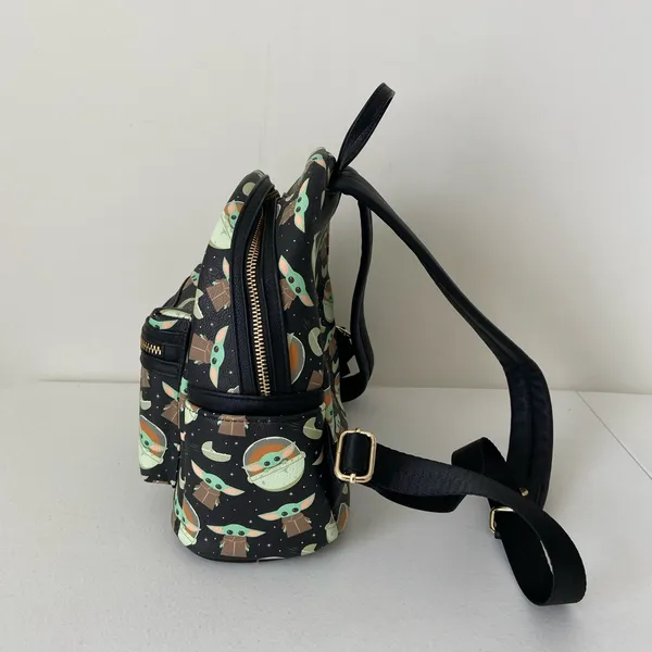 NWOT‎ Loungefly Disney Parks Mandalorian Baby Yoda Grogu mini backpack bag - Image 2