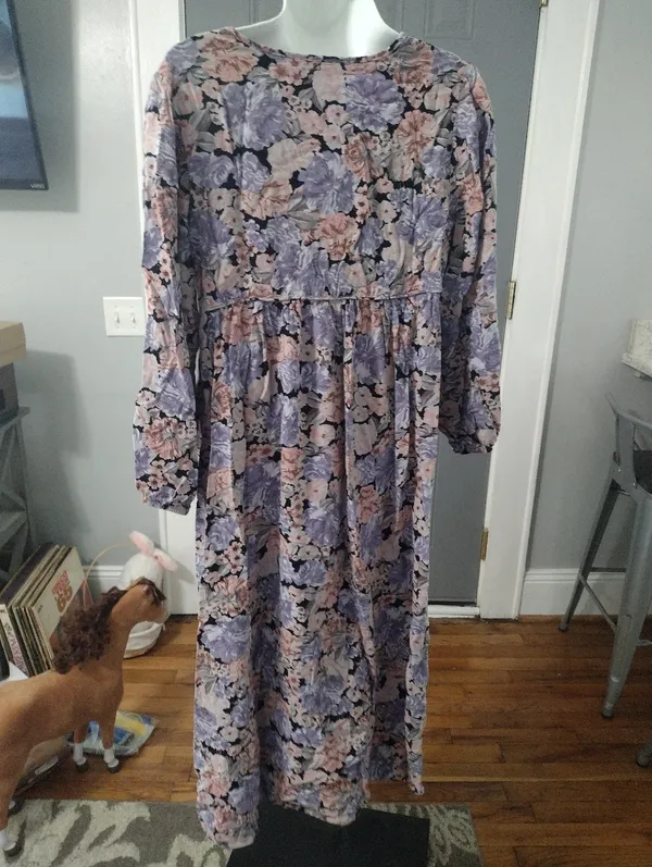 Sunday Up Lavender and Blush Floral Dress - Image 3