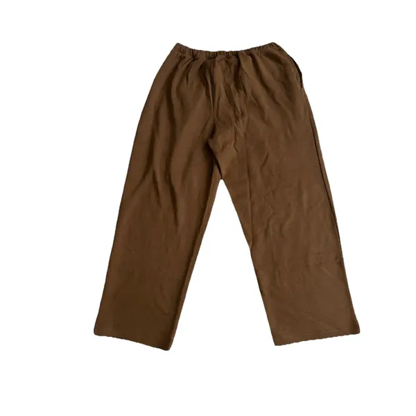 Skims Cotton Fleece Classic Straight Leg Pant in Bison Size 2X New - Image 6