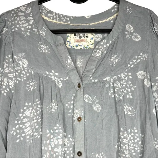 Holding Horses Pavin Ruffle Tiered Button-Down Tunic Top - Image 5