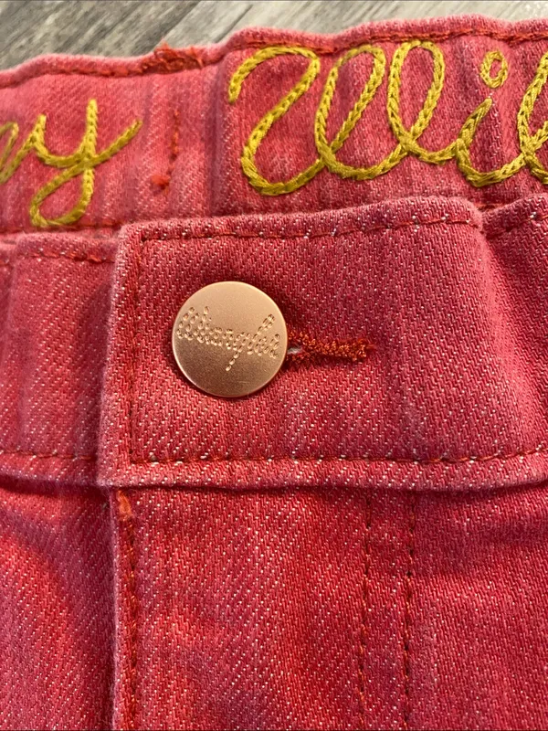 NWT Wrangler x Lainey Wilson Bootcut Flare Western Cowgirl Jeans Red W27 x L31 - Image 6