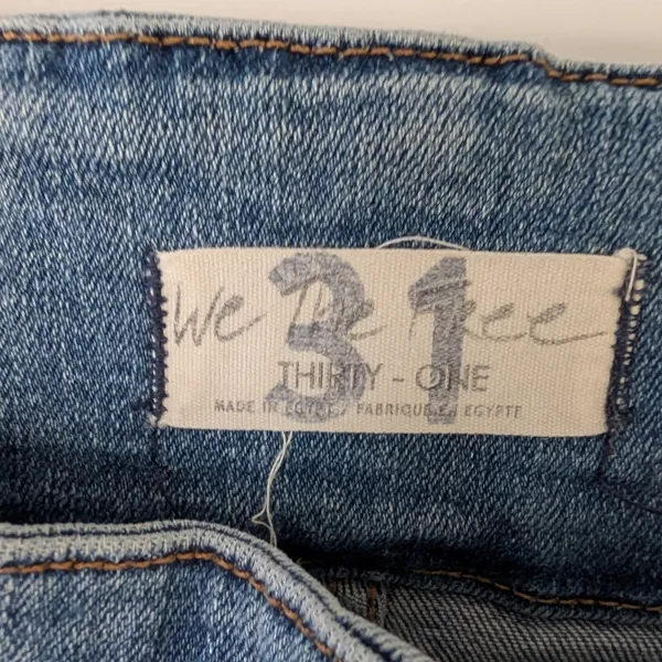 Free People We The Free Just Float On Flare Jeans Blue High Rise‎ Size 31 Flare - Image 4