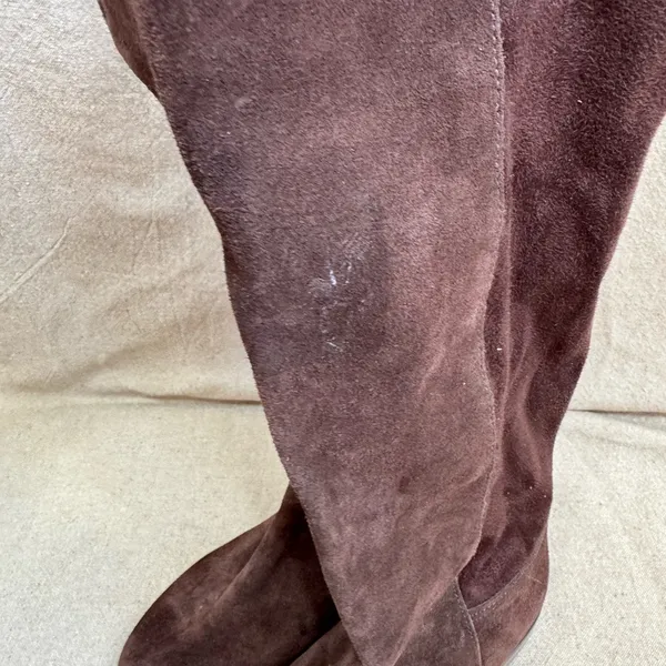 Lucky Brand Women's Brown Suede Calypso Over the Knee Boots Size 5.5M 36 - Image 5
