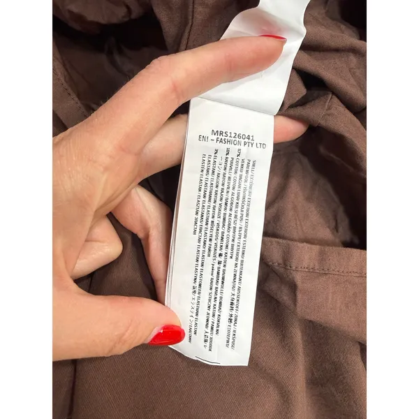 Mon Renn Essie brown Mini Dress Small - Image 4