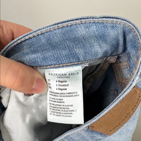 American Eagle Super High Rise Flare Jeans Women’s Size 6 Regular Blue Denim - Image 6