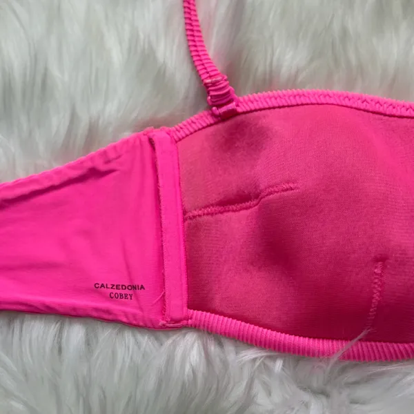 Calzedonia Cobey Hot Pink Ribbed Bikini Set Swimsuit - Image 7