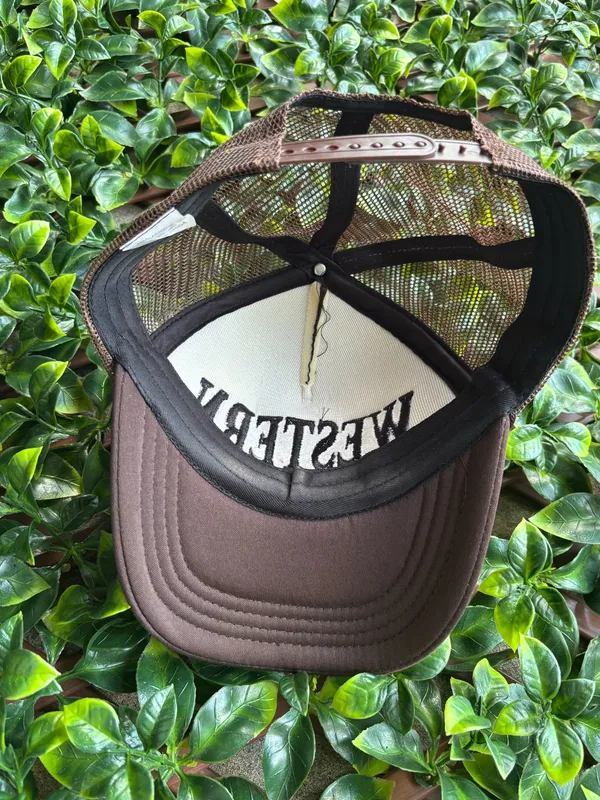 Brown “Western” SnapBack roped on the Brim - Image 3