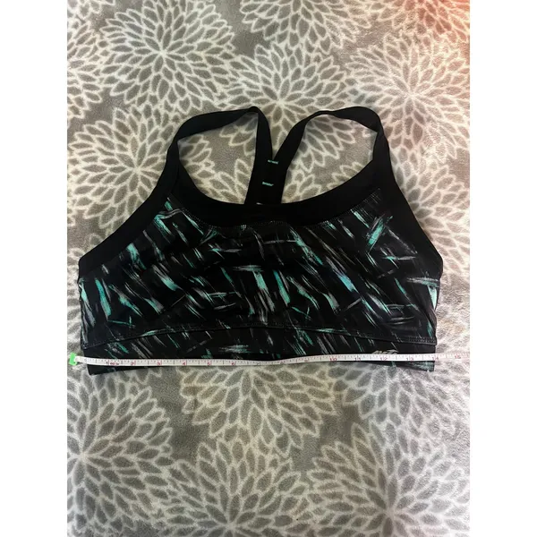 Abstract Print Racerback Sports Bra Size Large Activewear Fit Girl Yoga Running - Image 5