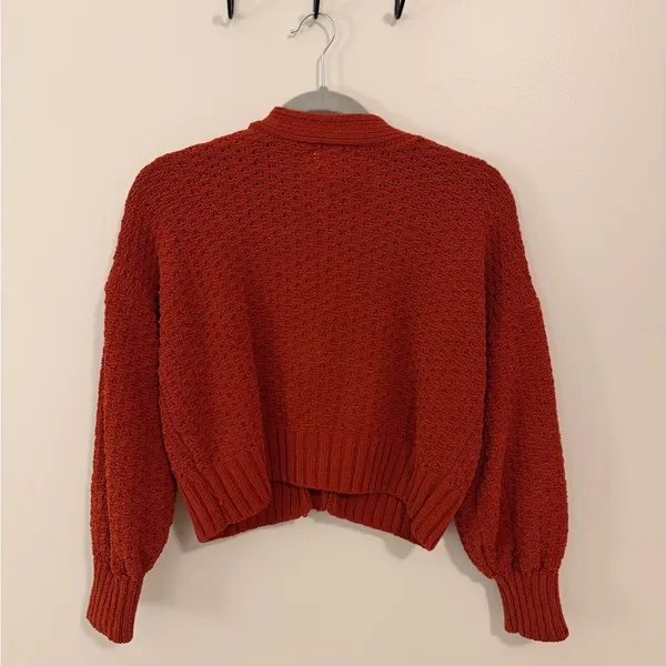 Pink Rose Women's Rust Cardigan Sweater - Image 2