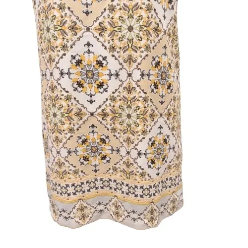 Lulu's Dandy Lion Mini Shift Dress Yellow Beige Tile Print Euro‎ Summer Size XS - Image 3
