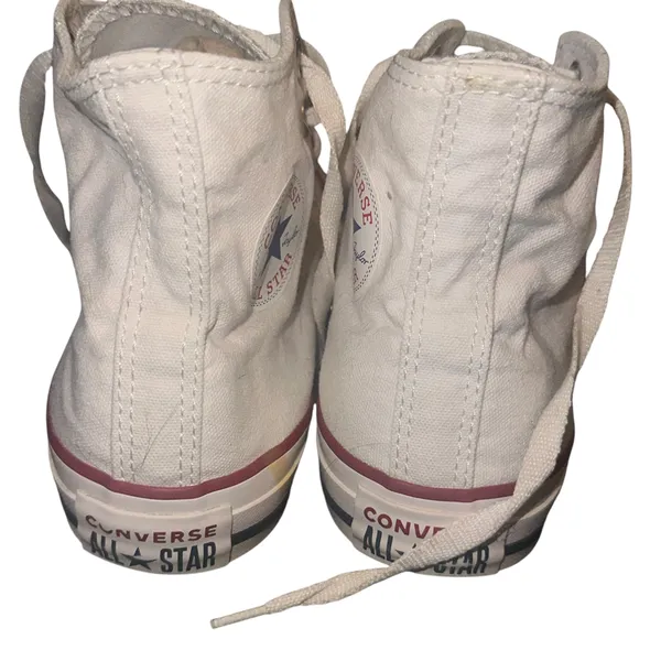 Converse Chuck Taylor All Star white high top sneakers - Image 3