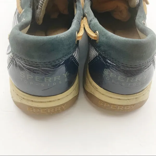 Sperry Topsider Size 7.5 Navy Blue‎ Slip On Boat Shoe Loafers - Image 5