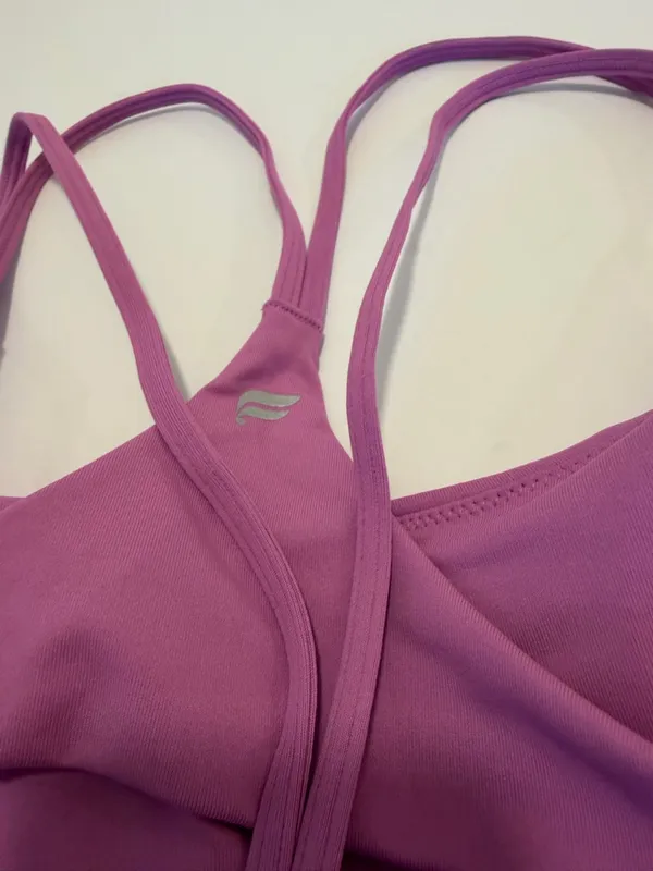Fabletics Principal Low Impact Bra Electric Orchid Size XL - Image 5