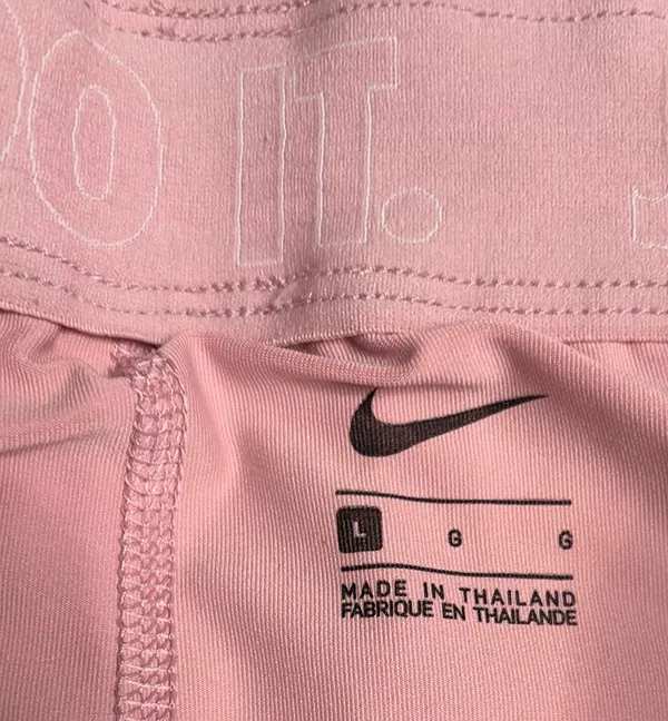 Nike Just Do It Shorts Running Pink Women’s Athletic Large - Image 3