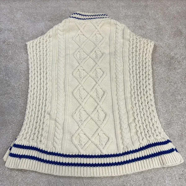 Anthropologie Callahan Viv Mock Neck Cable Knit Sweater Vest Size S - Image 4