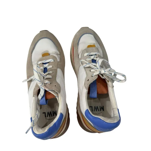 Madewell Kickoff Trainer Sneakers Colorblock Leather Womens Size 9.5 - Image 5