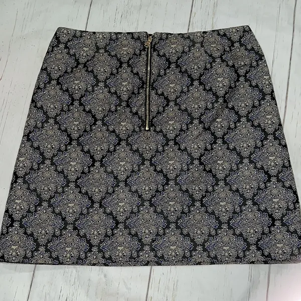 Loft blue patterned skirt - Image 3