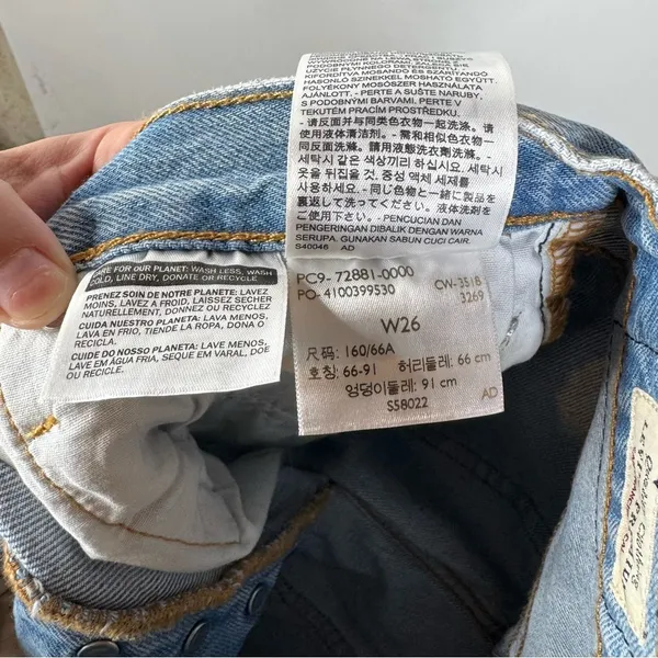 Levi’s 501 Cut Off Jean Shorts‎ Size 24 - Image 5