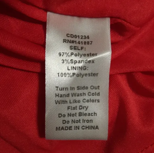 Pants Store One Shoulder Red Dress Size Medium NWT - Image 4
