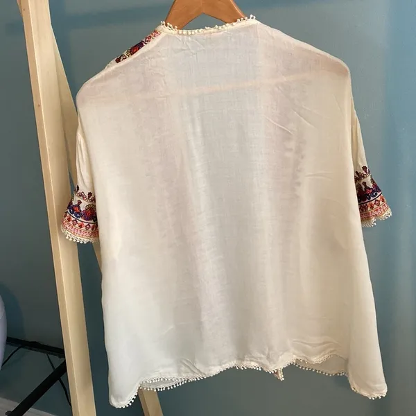 Merona XS BEAUTIFUL Sheer Women's Kimono Cardigan Wrap Extra Small - Image 5