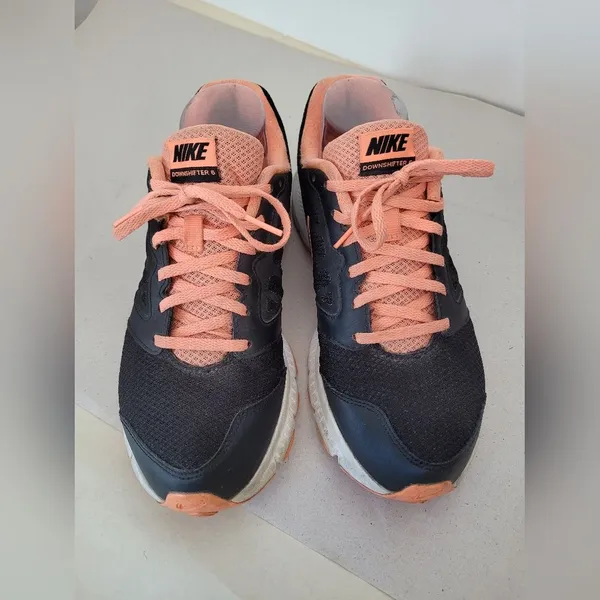 Nike Downshifter 6 Running Shoes Sneakers Athletic Women Black Coral Pink 9.5 - Image 4