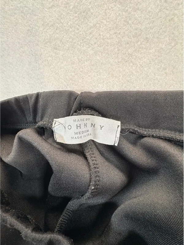 Made By Johnny Black Flared Skater Skirt Women’s Medium Made in USA - Image 7