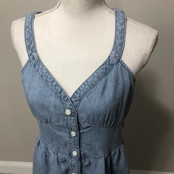 NWT Levi’s Sabine denim tiered Prairie dress - Image 5