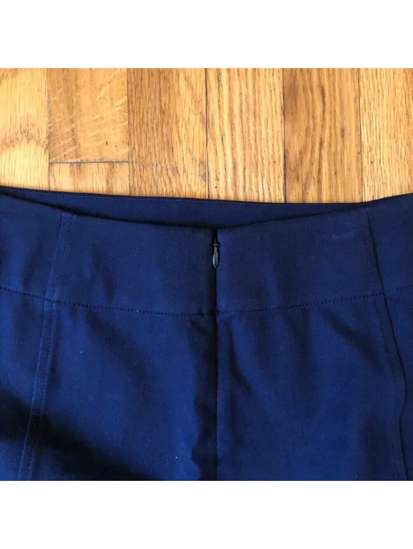 M.M. Lafleur Women's Basic Black Mini Skirt Back Zipper Closure - Size 12 - Image 6