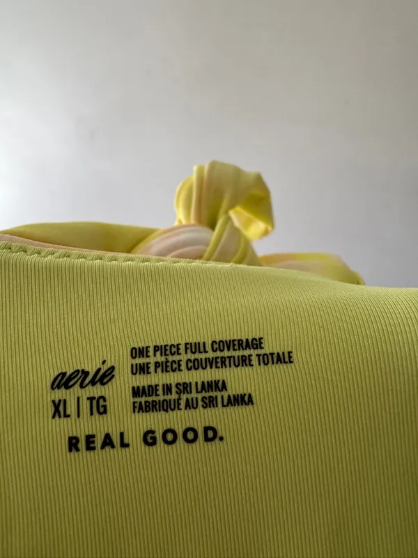NEW!!‎ Aerie Yellow Tie Dye One Piece Full Coverage Swimsuit - Image 7