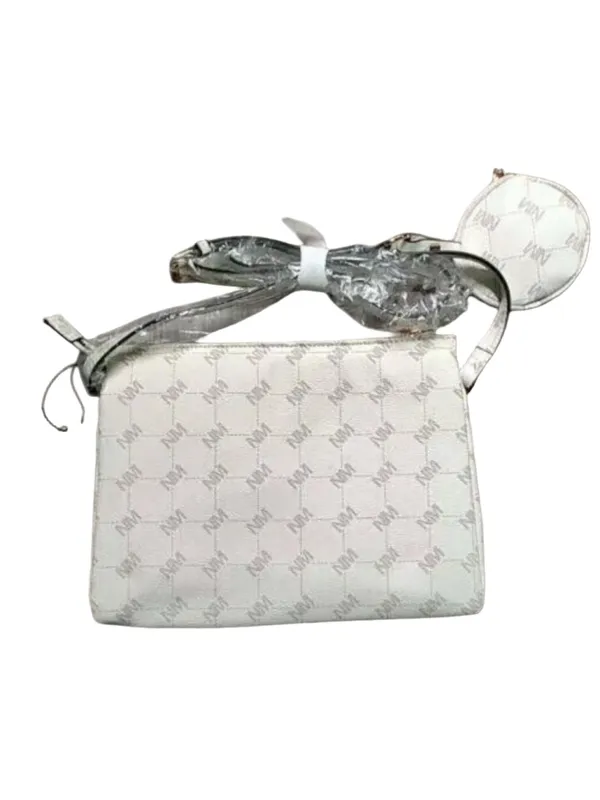 Nicole Miller Crossbody Bag White Beige NWT - Image 2