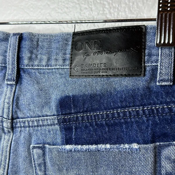 ONE X ONE Teaspoon High Waist Bandits Denim Shorts - Image 5