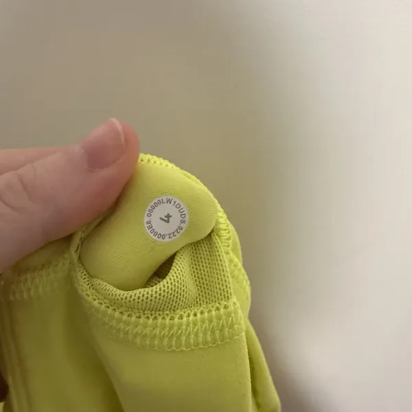 Lululemon Align Nulu Crop Tank‎ Top Electric Lemon Yellow Size 4 - Image 5